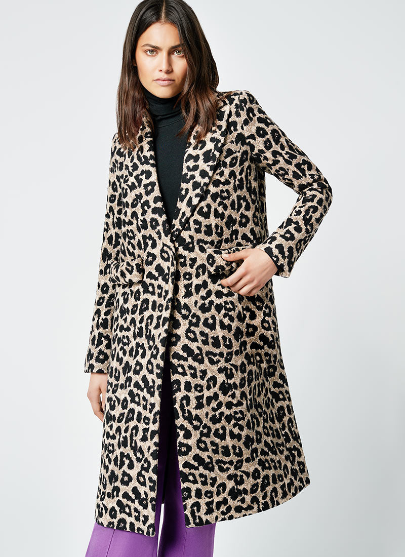 Image of Leopard Bow Coat