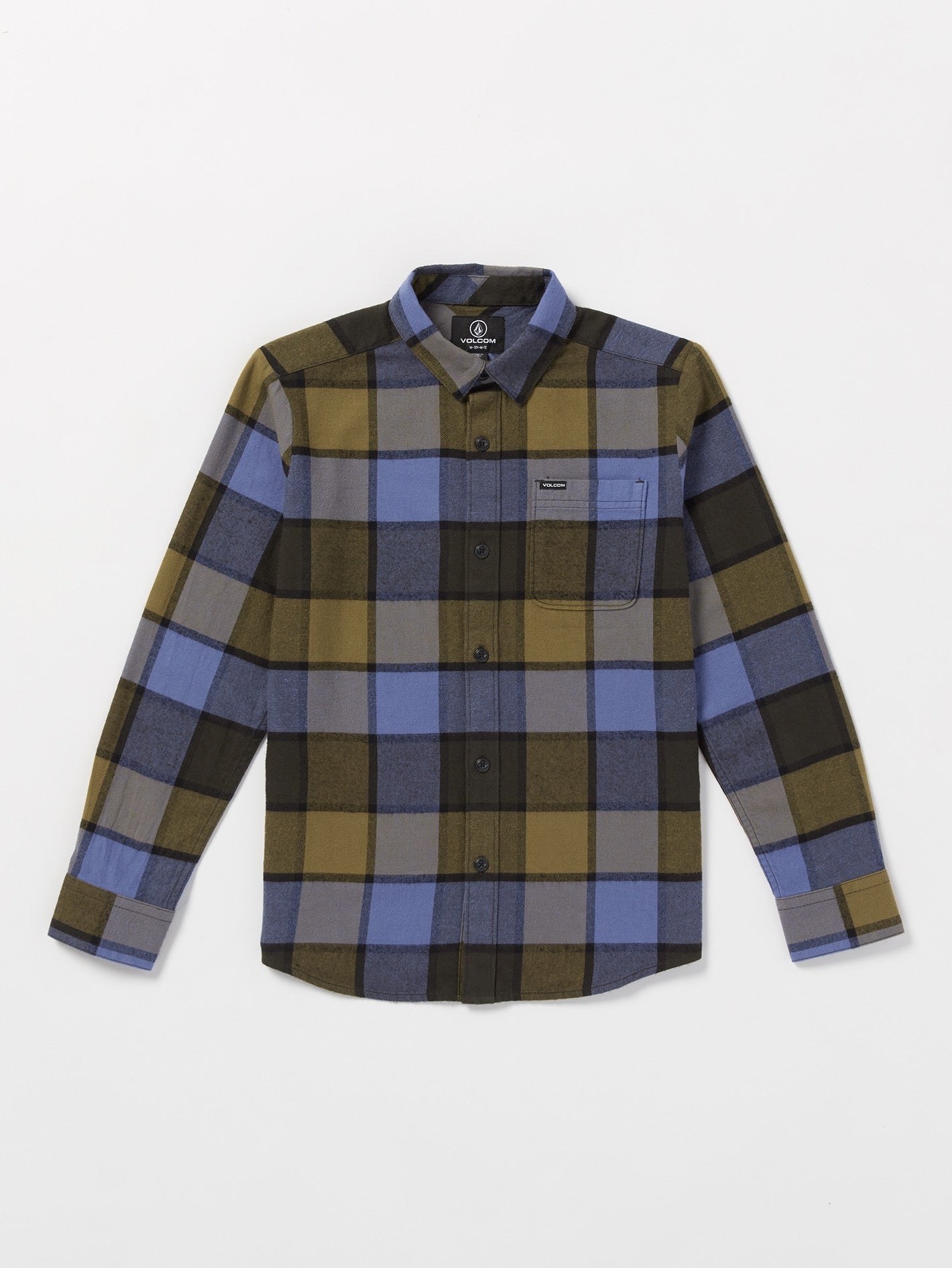 Image of Big Boys Caden Plaid Flannel - Rinsed Black