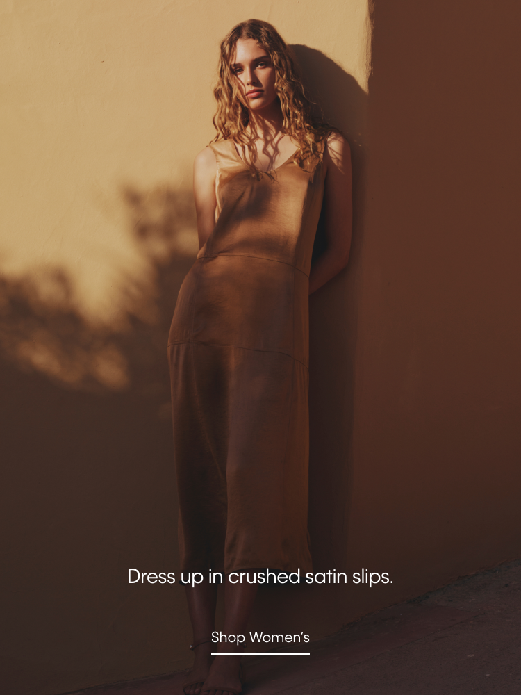 Dress up in crused satin slips. Shop Women's