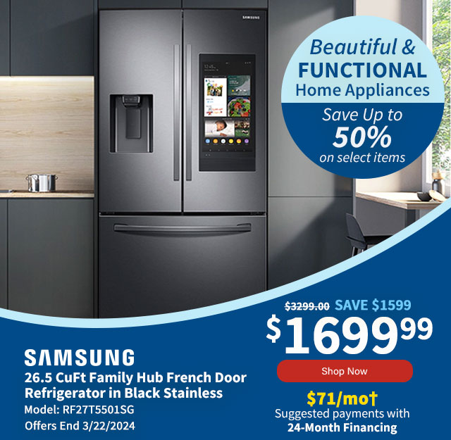 Beautiful & Functional Home Appliances. Save up to 50% on select items