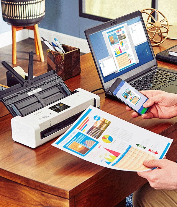 Go digital with a compact desktop scanner.