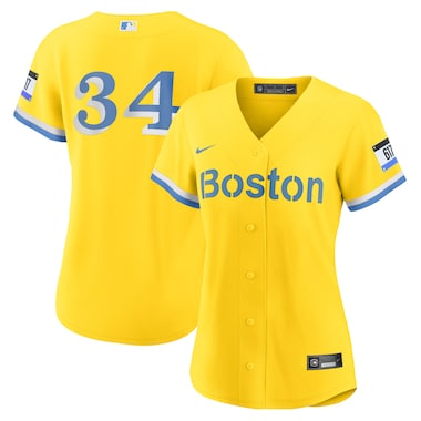  Nike David Ortiz Gold  City Connect Replica Player Jersey