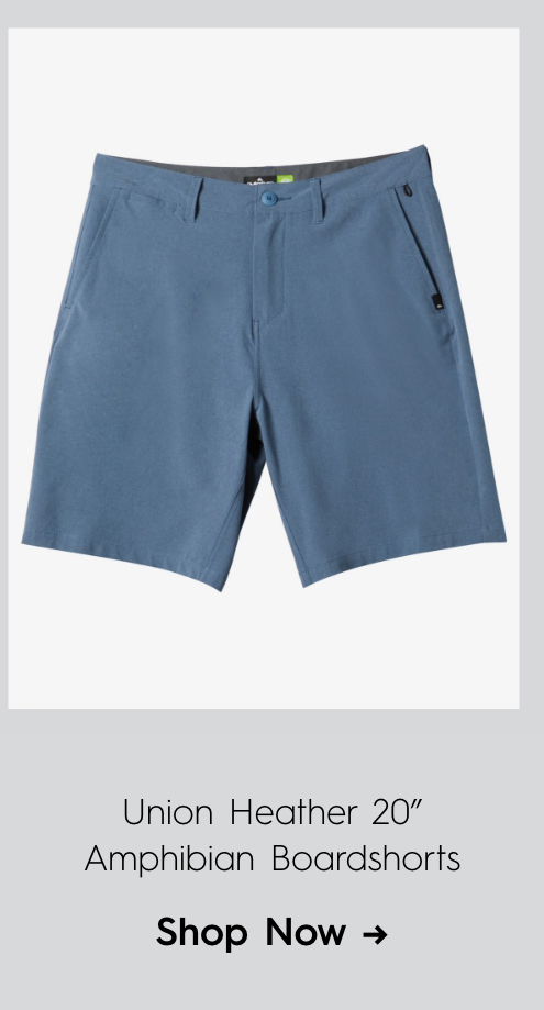 Union Heather 20" Amphibian Boardshorts for Young Men