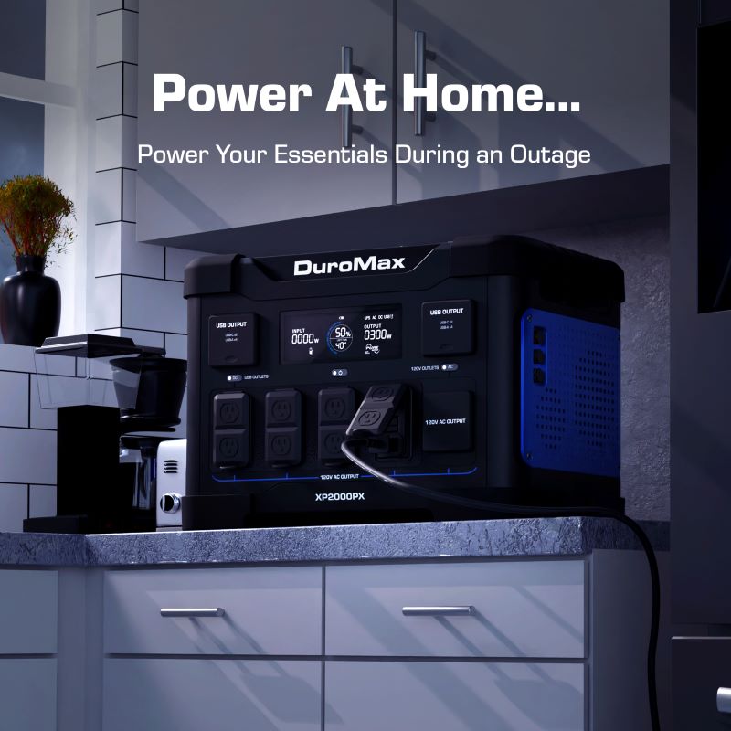 $500 OFF Using Code POWER |  2000 Watt 1843 Wh LiFePO4 Portable Battery Backup Power Station