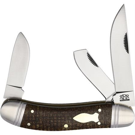 Rough Rider 026 Roundup D2 Brown Micarta