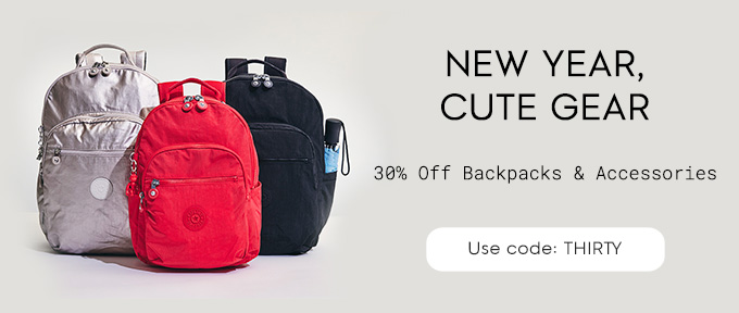 New Year, Cute Gear take 30% off backpacks & accessories use code: Thirty