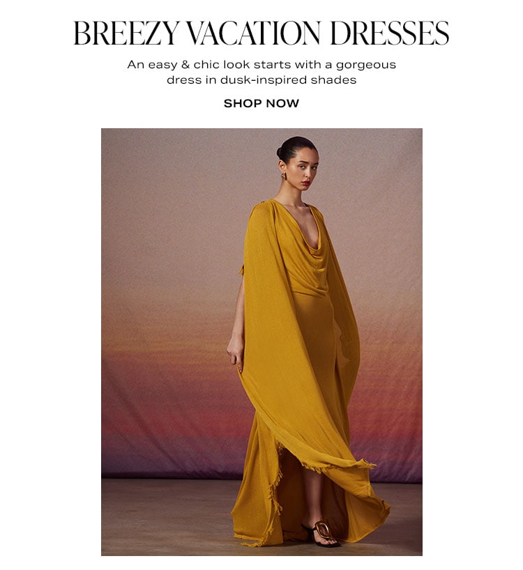 Breezy Vacation Dresses: An easy & chic look starts with a gorgeous dress in dusk-inspired shades - Shop Now