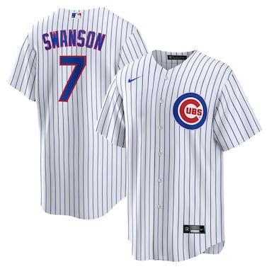  Nike Dansby Swanson White  Replica Player Jersey