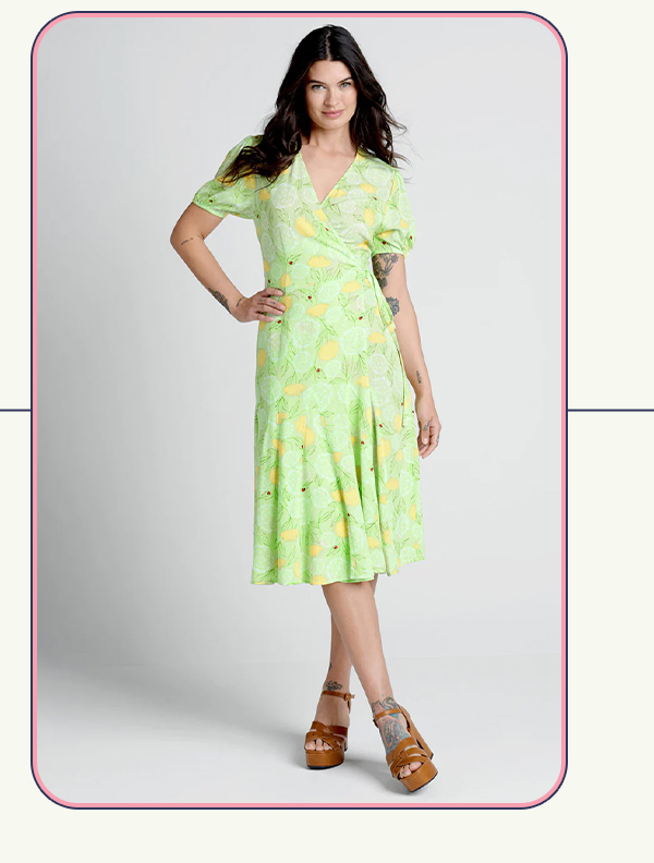 Let the Sun Shine Wrap Dress