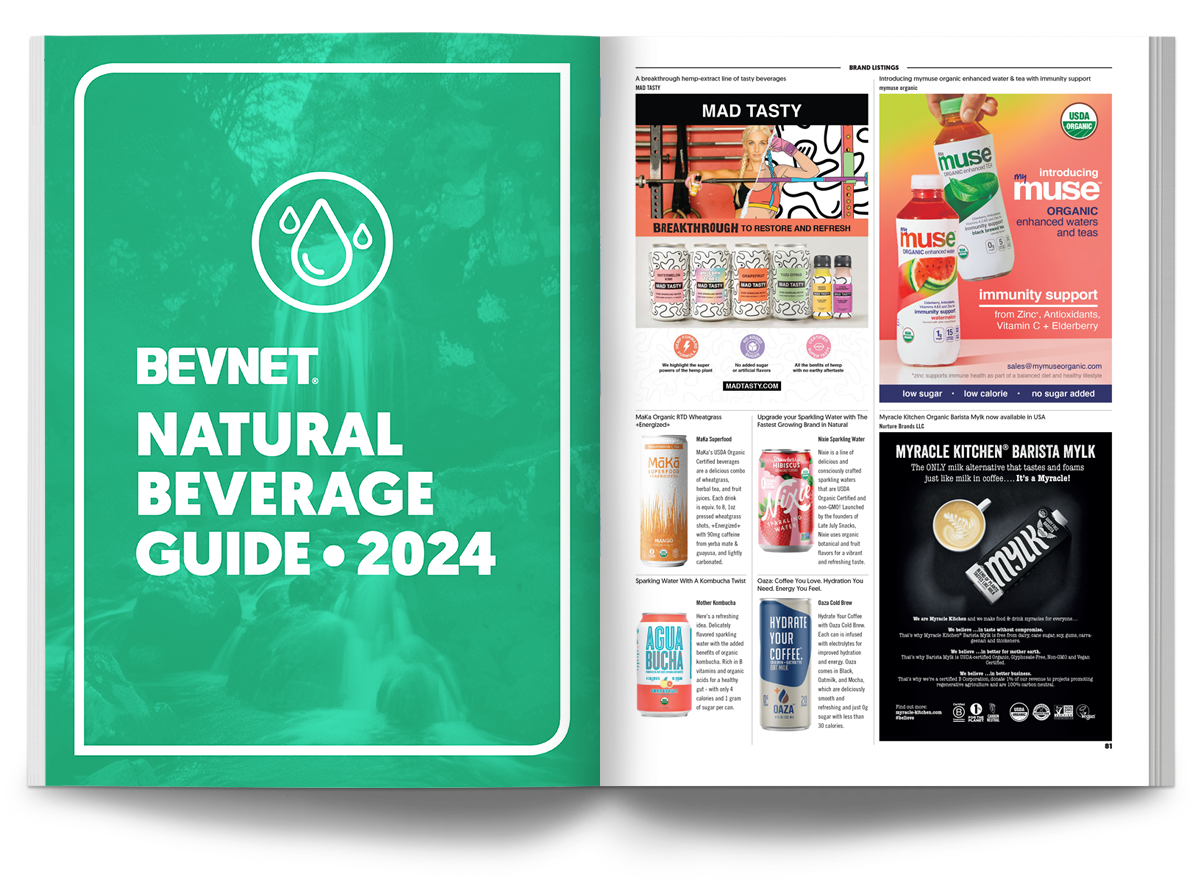 Reach buyers, investors and decision makers by listing in BevNET's 2024 Natural Beverage Guide