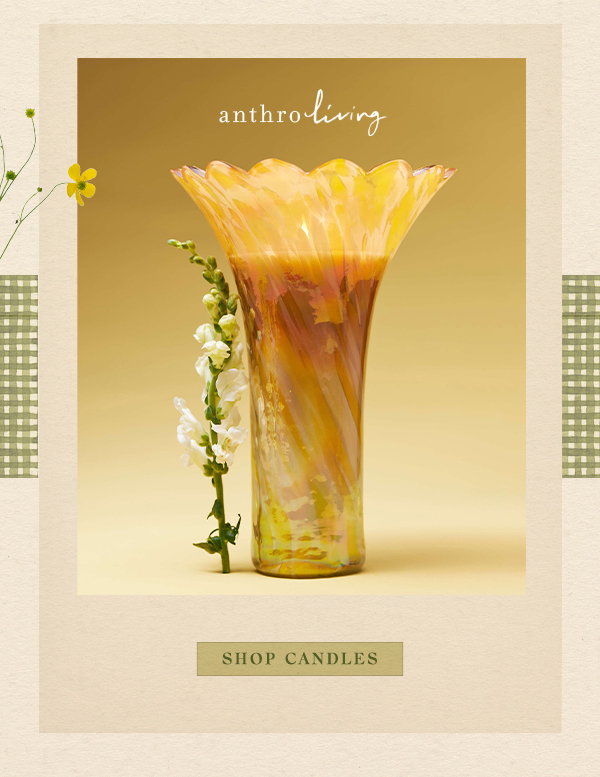 Tall floral candle. Shop candles.