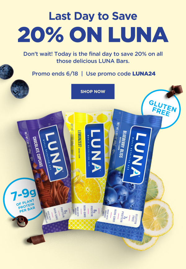 Save 20% on LUNA