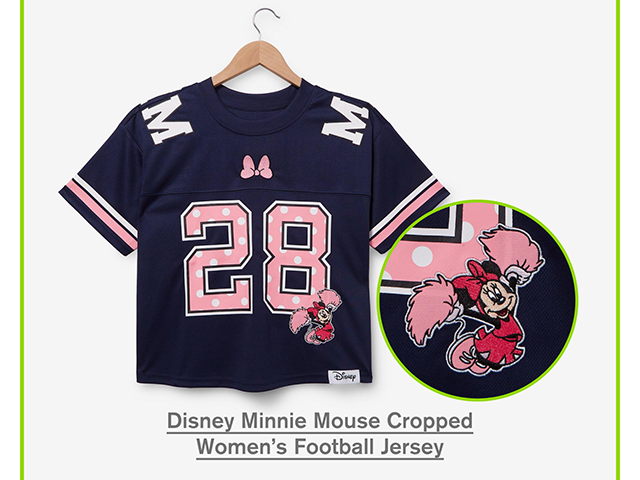 Disney Minnie Mouse Cropped Women's Football Jersey