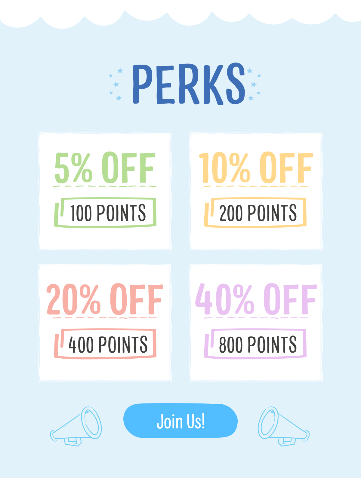 Join Us for Perks