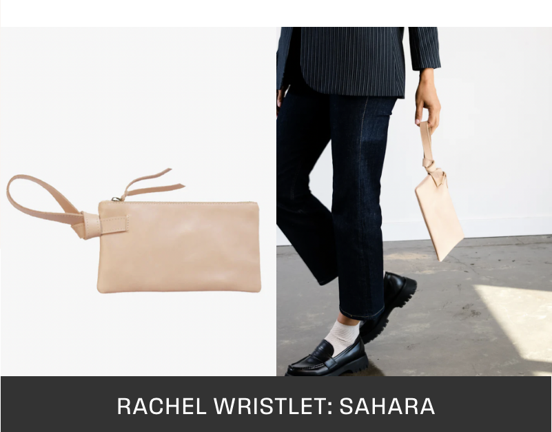 Shop the Rachel wristlet: Sahara