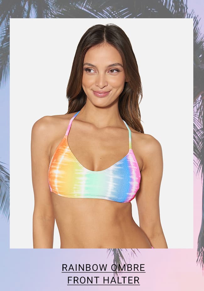 Rainbow Ombre Front Halter