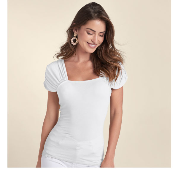 Ruched Sleeve Top