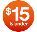 $15 & under