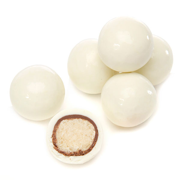 126689 - Koppers Milk Chocolate Covered Malt Balls - White: 5LB Bag