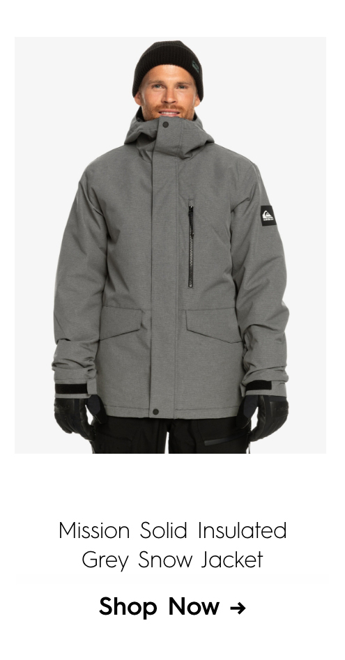 Mission Solid Insulated Grey Snow Jacket