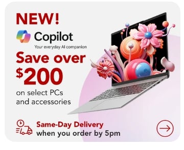 Save over $200 on Select PCs