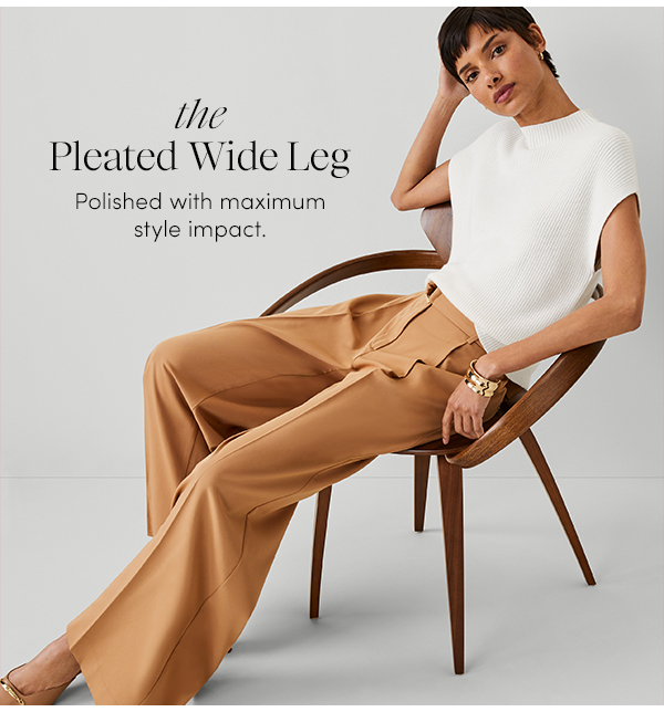 The Pleated Wide Leg