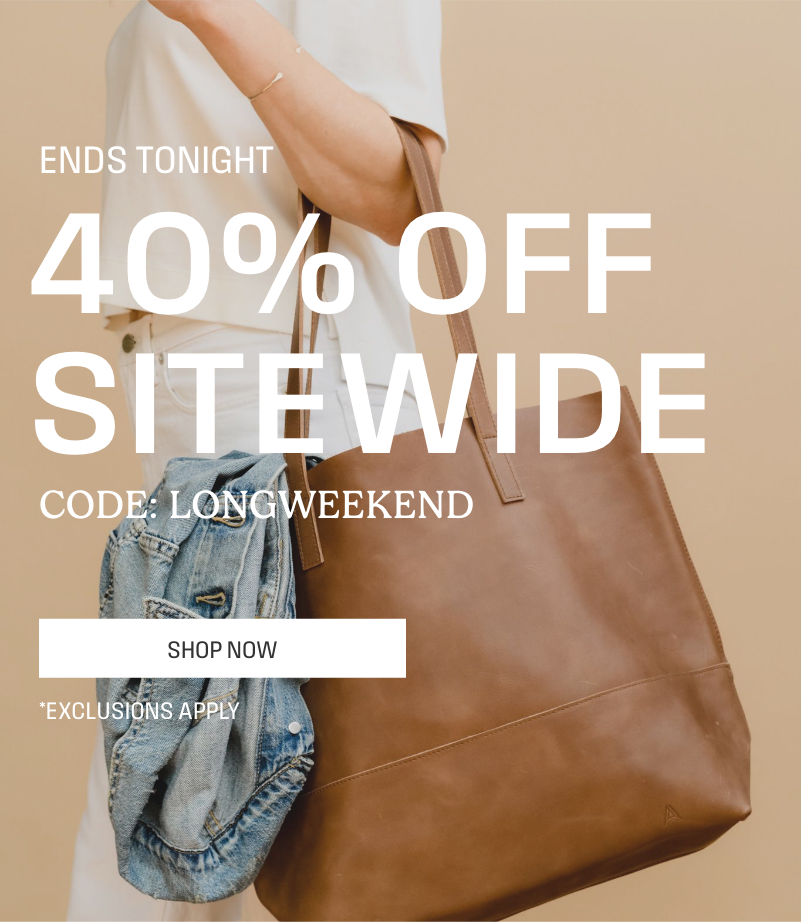 Ends Tonight. 40% off Sitewide, use code LONGWEEKEND