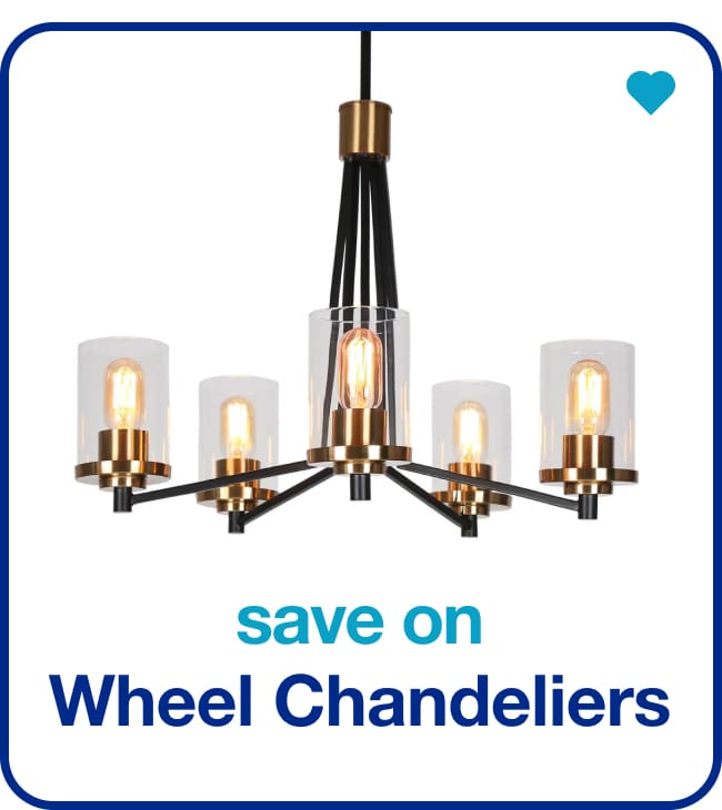 Save on Wheel Chandeliers