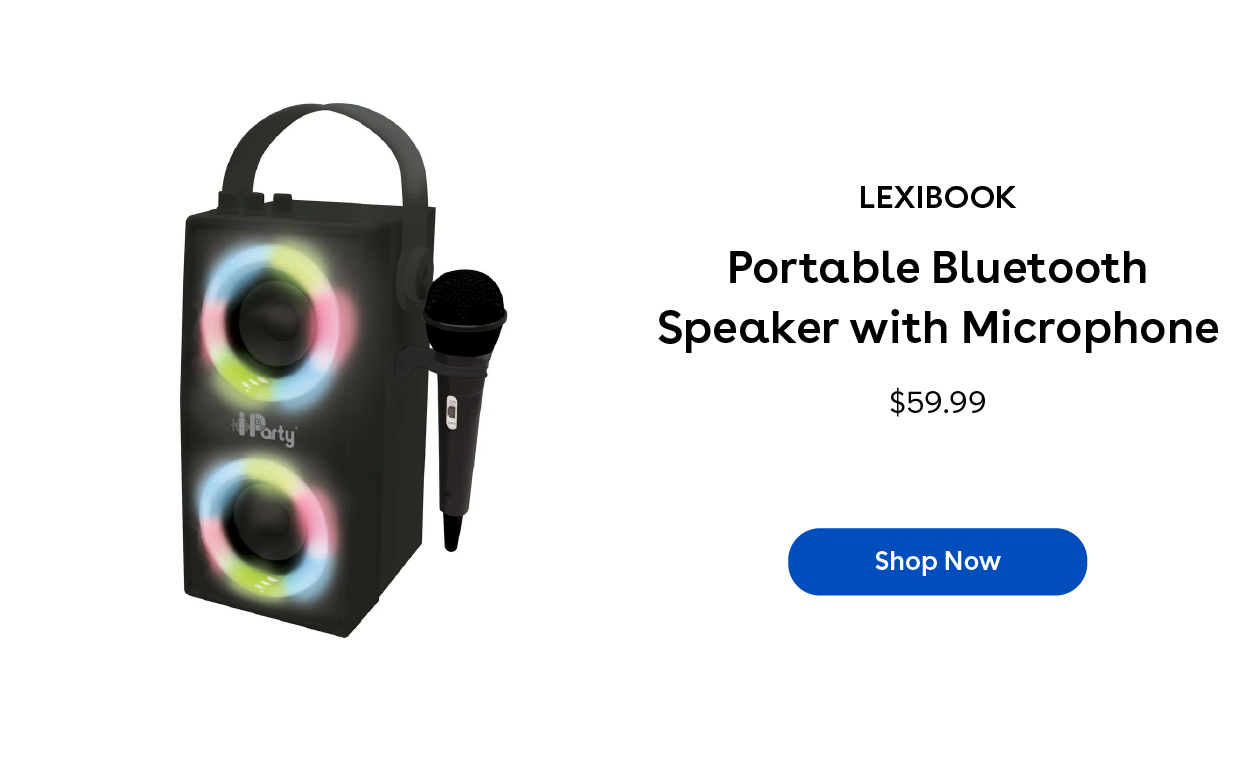 Lexibook Portable Bluetooth Speaker with Microphone $59.99 Shop Now