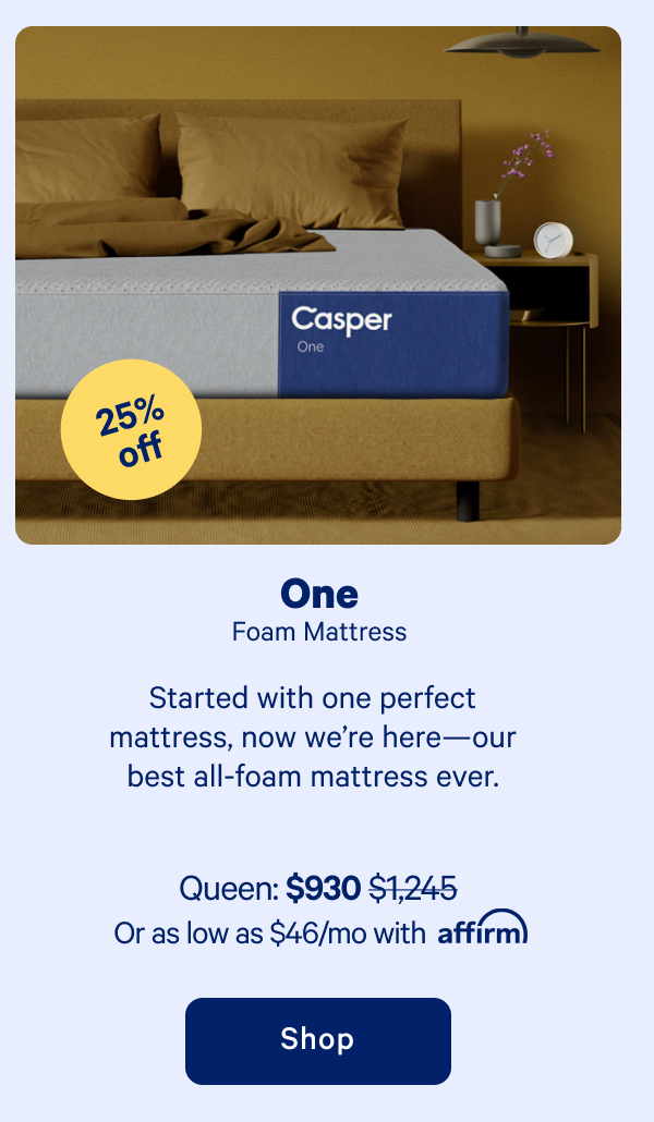 One Foam Mattress >> Shop >>