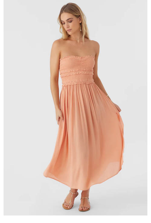 DEVYN STRAPLESS MIDI DRESS