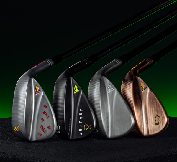 MyMG4 wedges lined up on a studio background