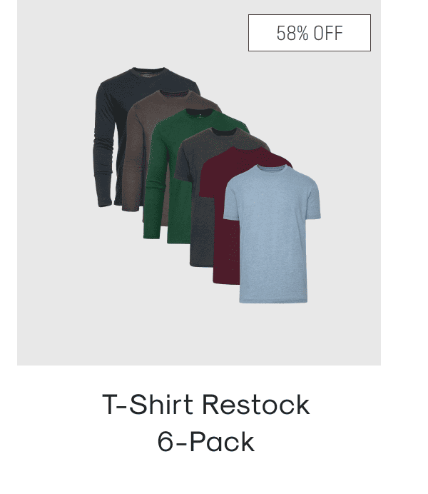 T-Shirt Restock 6-Pack