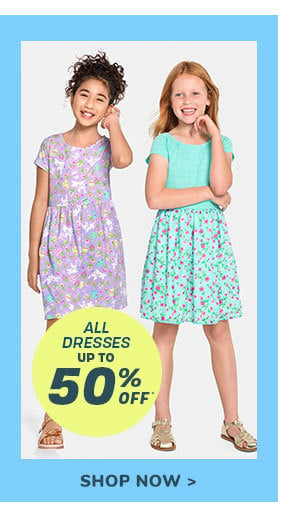 Up to 50% off All Dresses 