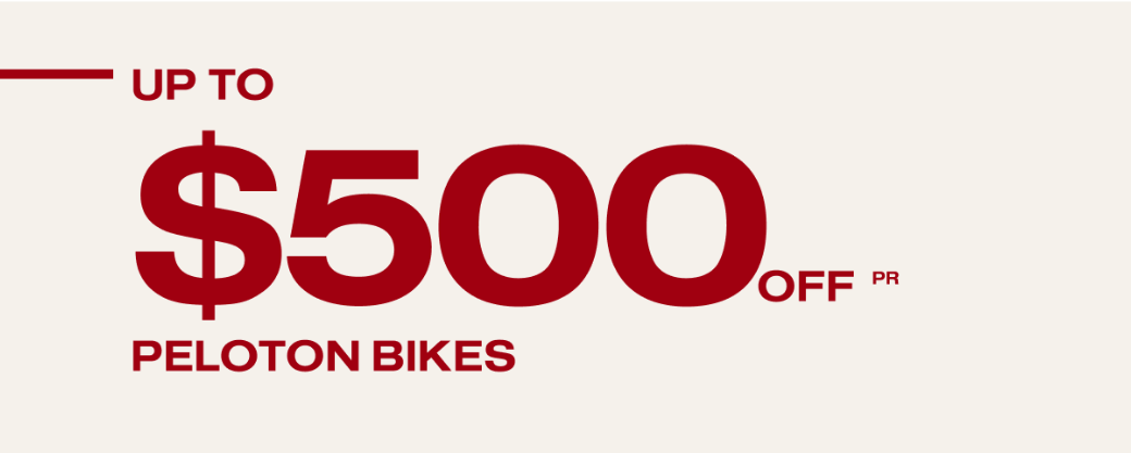 Up to $500 off Peloton Bikes