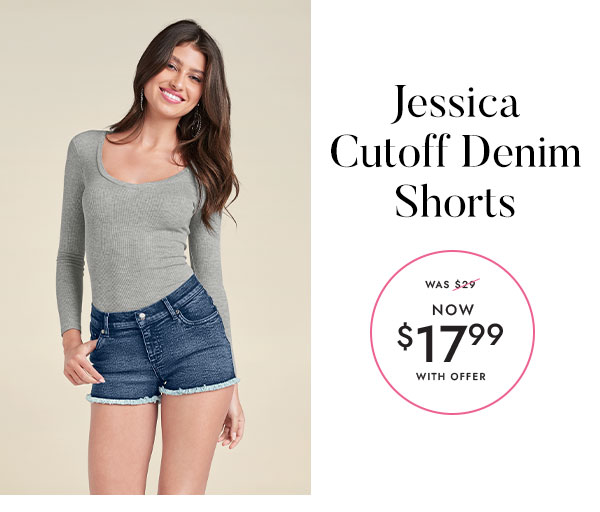 Jessica Cutoff Denim Shorts