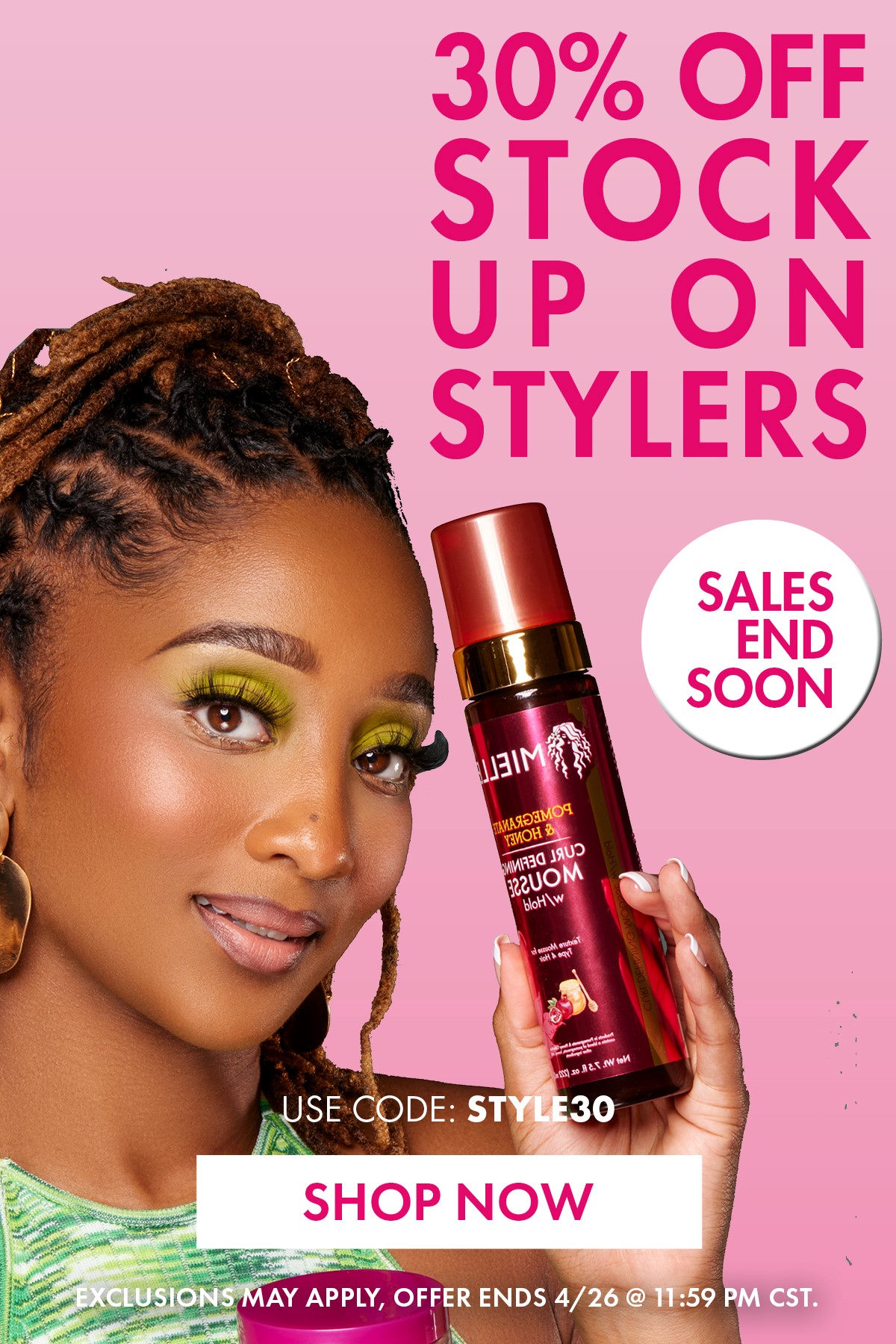 30% 0ff Stock Up on Stylers