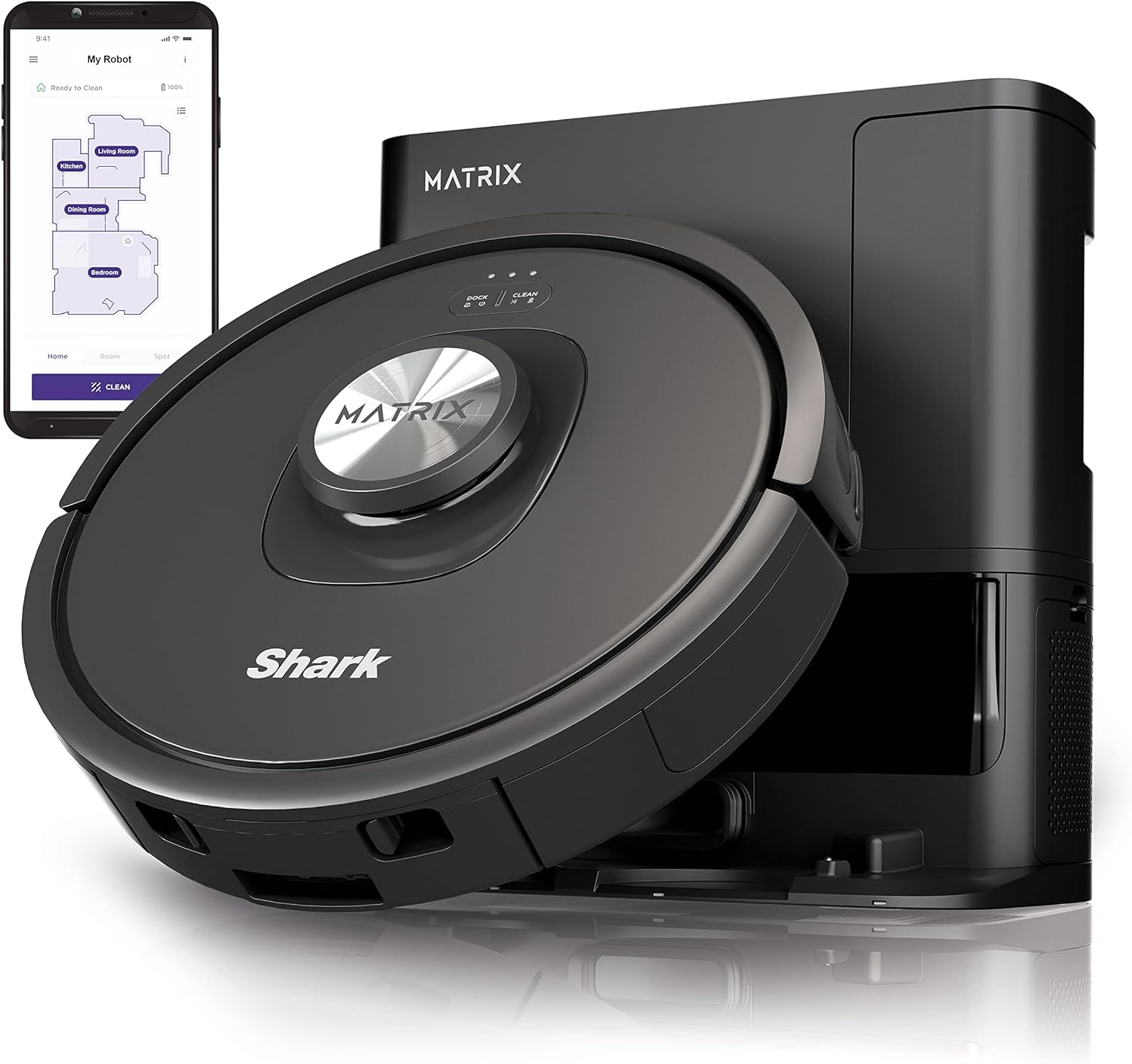 Image of Shark Matrix Self Empty Robot Vacuum Self-Cleaning - Certified Refurbished