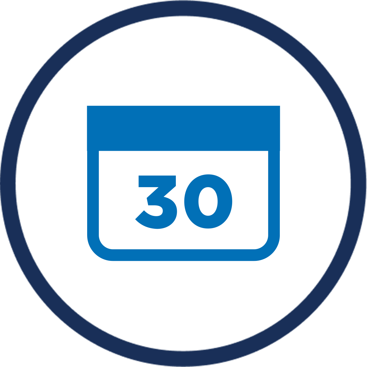 30-Day Calendar Icon