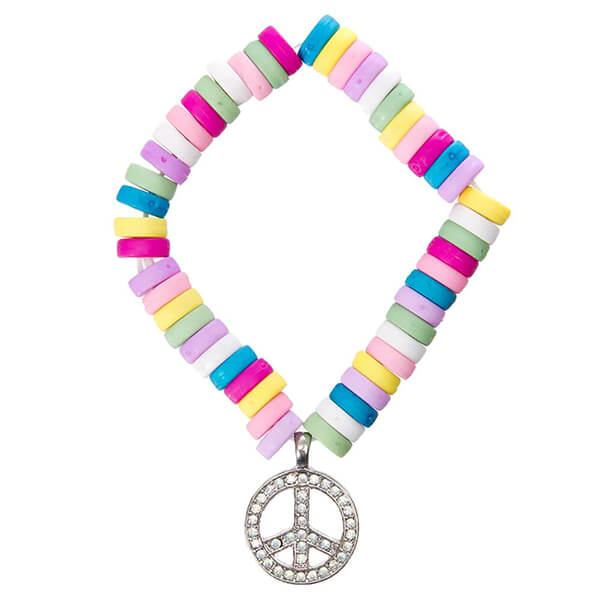 132819 - Peace Pendant Candy Bracelet