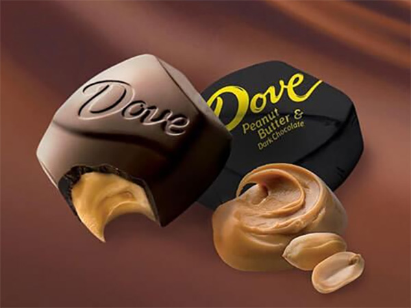 129486 - Dove Dark Chocolate Peanut Butter Squares: 28-Piece Bag