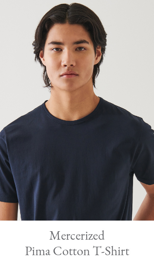 MERCERIZED PIMA COTTON T-SHIRT