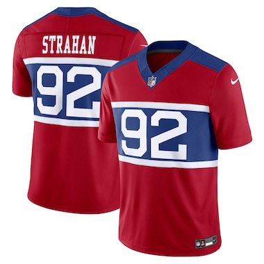  Nike Michael Strahan Century Red  Alternate Vapor F.U.S.E. Retired Player Limited Jersey