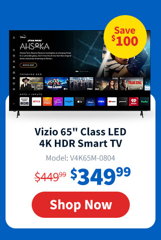 Vizio 65" Class LED 4K HDR Smart TV