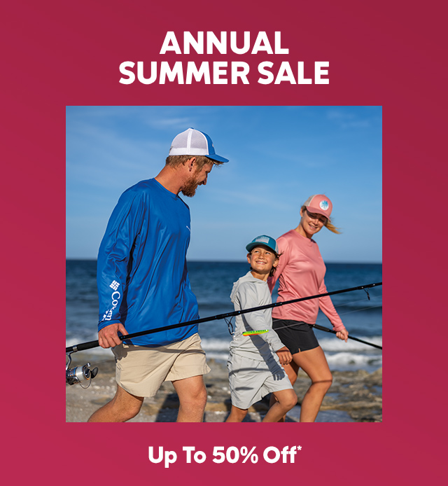 A family fishing on the beach. Annual Summer Sale Up To 50% Off*