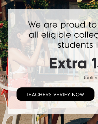 Extra 15% Off for Teachers