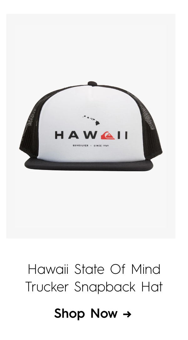 Hawaii State Of Mind Trucker Snapback Hat