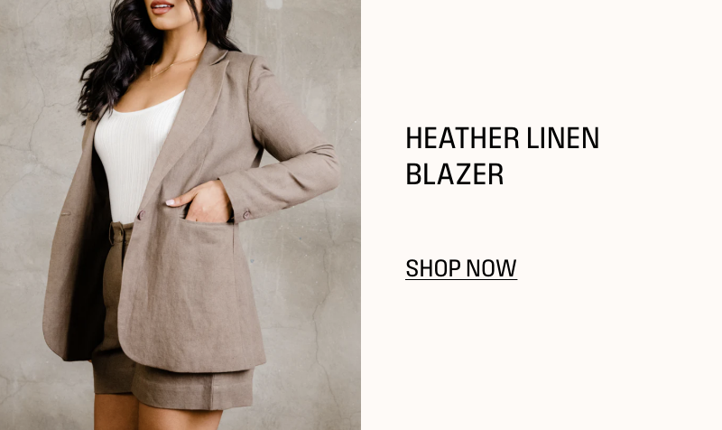 Shop the Heather Linen Blazer