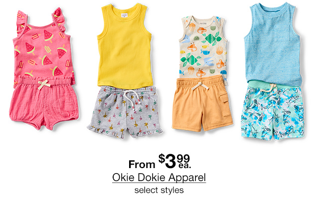 From $3.99 each Okie Dokie Apparel, select styles