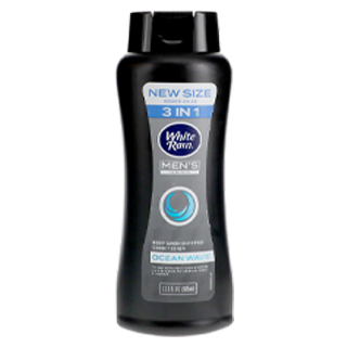 White Rain men's 3-in-1 body, hair, and face wash